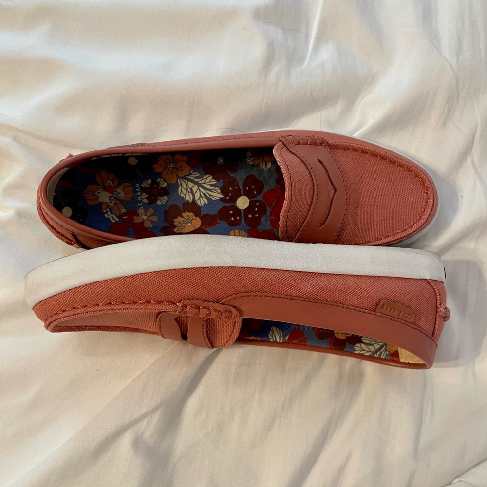 COLE HAAN OS Grand Coral Canvas Slip-On Loafer Shoes